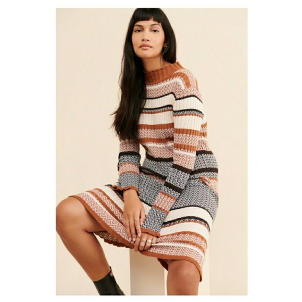 Anthropologie Acacia Midi Sweater Dress